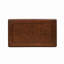 1Pc Rectangle Coffee Table Curved Legs Carved Details Design With Gold Highlight Look Solid Wood Structure
