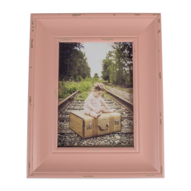 Cadre pour photo simple en bois biseauté Syrna, Rougir, 8 po x 10 po