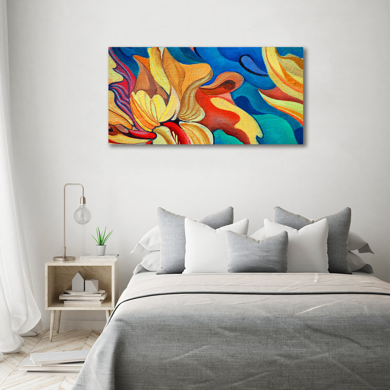 Abstract Flower - Wrapped Canvas Print
