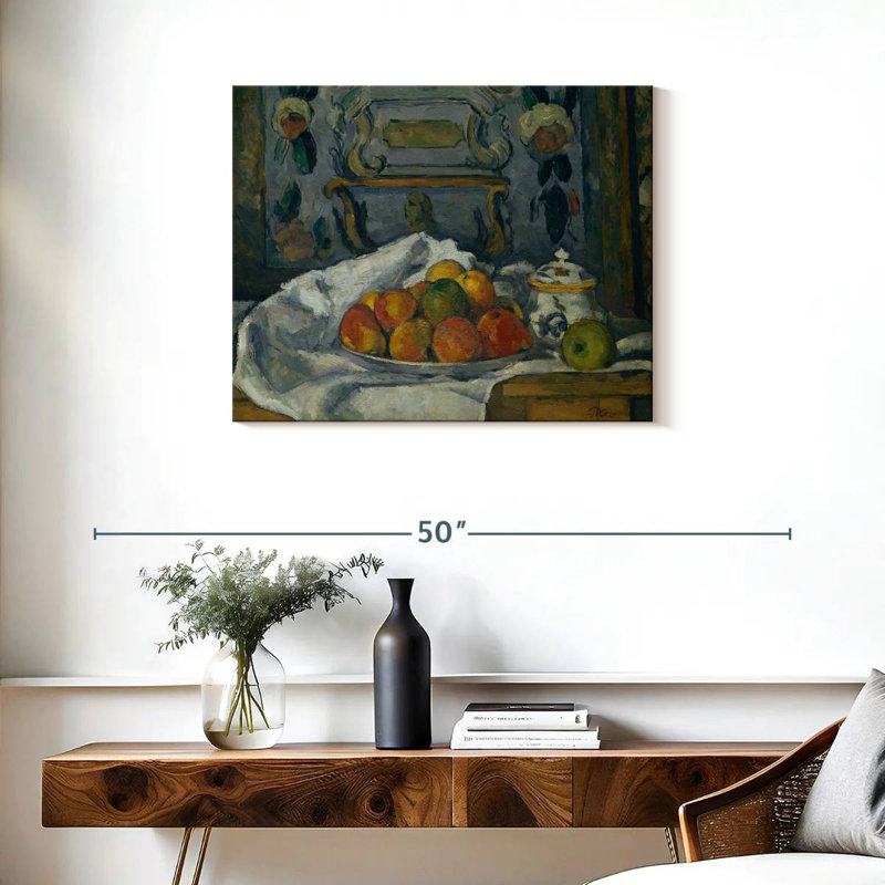 Plat de pommes Cezanne, H 24 po x l 30 po