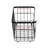 Stackable Metal Wire Rectangular Storage Baskets for Kitchen, Bathroom or Pantry Organizing, 2 Count, Black