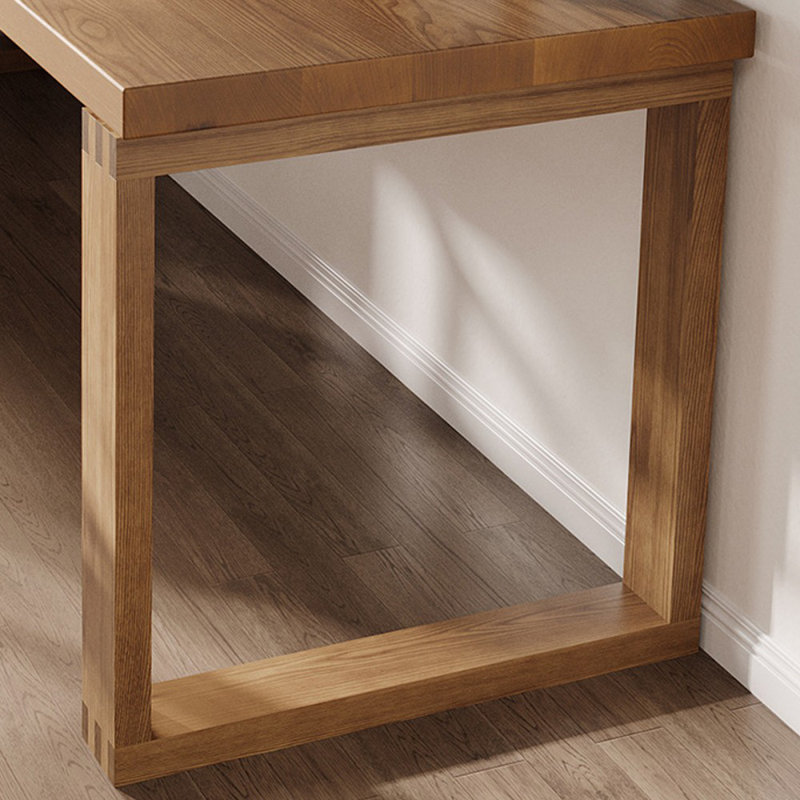 Bureaux rectangulaires en bois massif brun, H 36,61 po x l 75,98 po x P 20,87 po