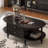 Solid wood coffee table with retro design
