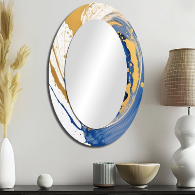 Lunaire - Miroir abstrait en métal