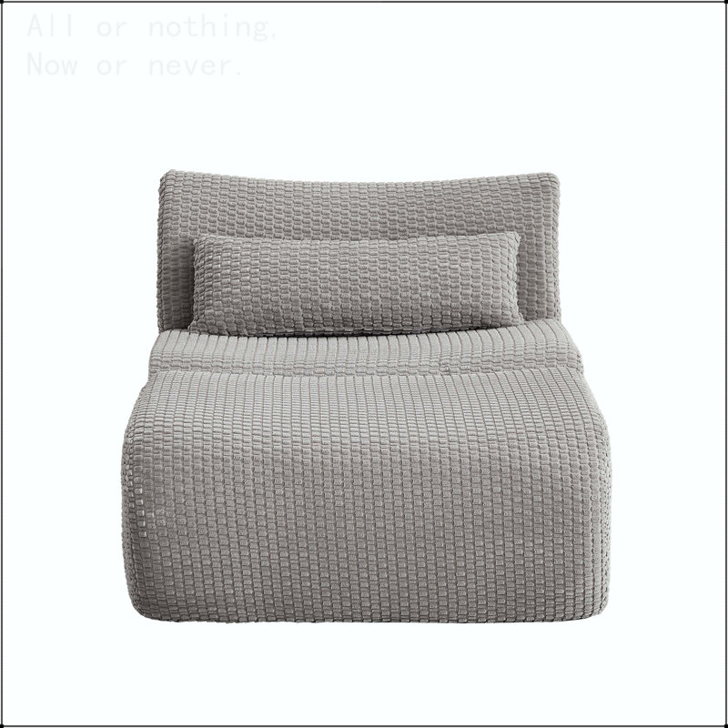Canapé modulaire Cloud, aucun assemblage requis, 1 siège, Velours côtelé gris