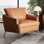 Fauteuil club en cuir véritable l 37 po Aroosh