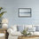 Cadre flottant discret ciel et mer, design par Norm Stelfox