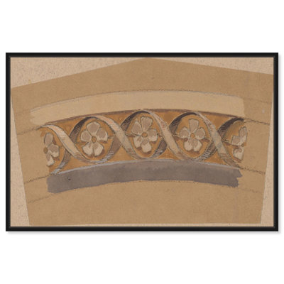 "Border Design 1890", illustrations rétro sur toile par Art Remedy