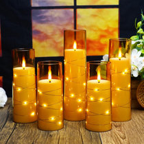 Gold Battery-Operated Candles