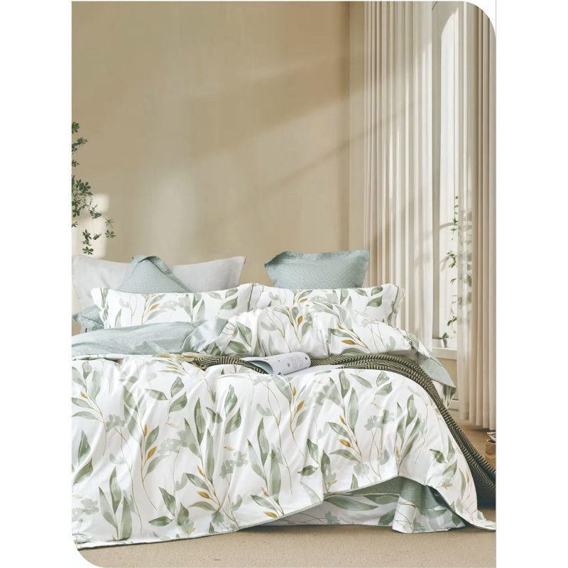 Ensemble de housse de couette en coton 400 fils Hailey, Très grand