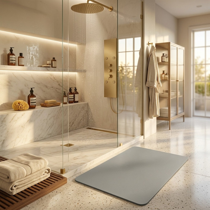 Quick-Dry Non-Slip Absorbent Bath Mat