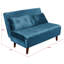 Cramerton 2 Seater Velvet Sofa Bed-1222355485