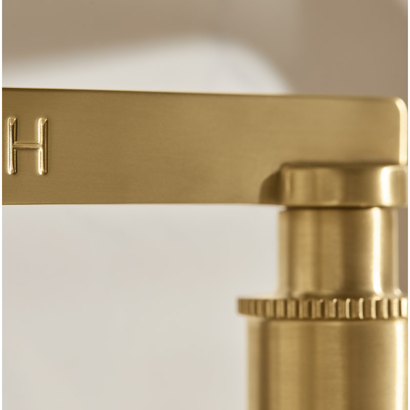 Castia by Studio McGee Widespread Bathroom Sink Faucet 1.2 GPM, Vibrant Brushed Moderne Brass