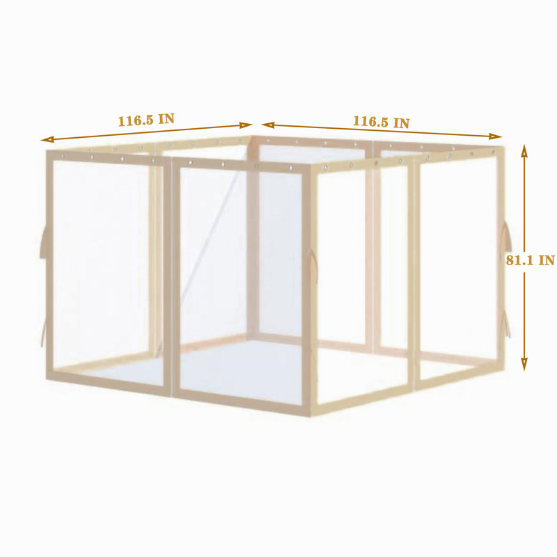 Moustiquaire de remplacement pour moustiquaire Gazebo, Beige