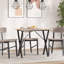 Ronks Dining Table Legs X-Frame Steel-338227174