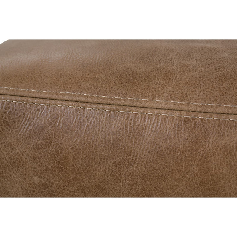 Nugget Leather Dena Ottoman