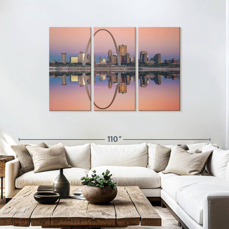 Syd St Louis Skyline, 48" H x 74" W