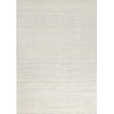 Textures Wool Geometric Area Rug in Ivory