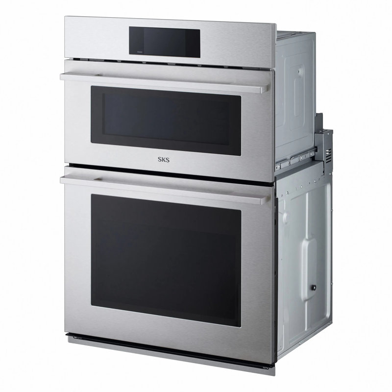 30" Matte Black Smart Combination Wall Oven