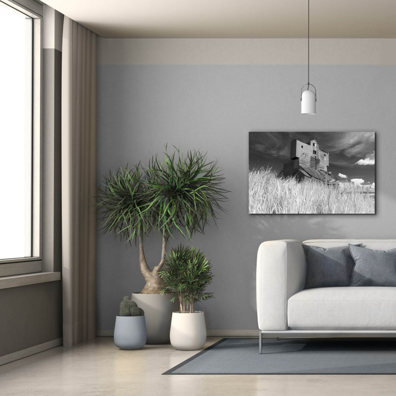 Epic Graffiti 'Abandoned Grain Elevator In The Palouse' by Rick Berk Canvas Wall Art, 40" x 26", H 26 po x l 40 po x P 1,5 po