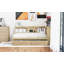 Lit de jour simple avec deux tiroirs de rangement, armoires de rangement et ports USB-561125621