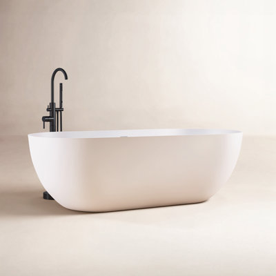 Forma 69" Solid Surface Soaking Bathtub