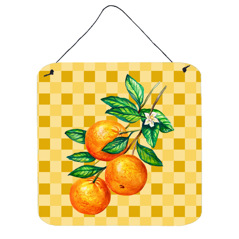 Décoration murale oranges on branch on basketweave