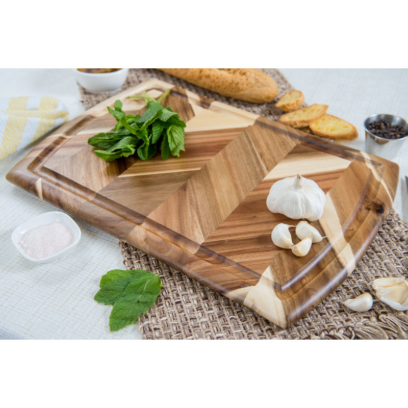 Acacia Herringbone Cutting / Serve Board