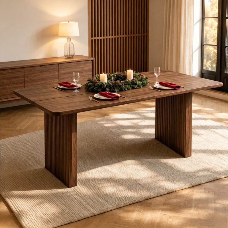 200.01 cm Extendable Dining Table