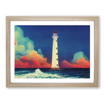 Lighthouse In Watercolour Vol.2 - Single Picture Frame Print