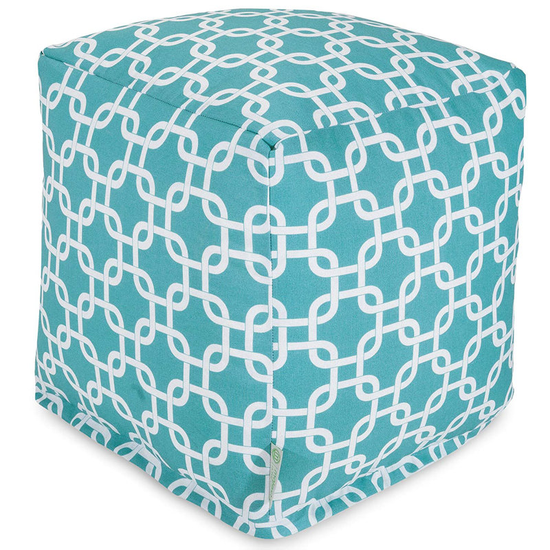 Roysum Outdoor Ottoman, Teal
