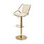 Bengiman Swivel Upholstered Adjustable Height Counter Stool with Metal Frame-326189982-326189984