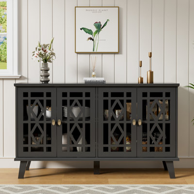 52''W Four Hollow Door Sideboard