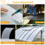 Feuilles de polycarbonate à double paroi durables et imperméables, protection contre les rayons UV, paquet de 20 panneaux-118669247