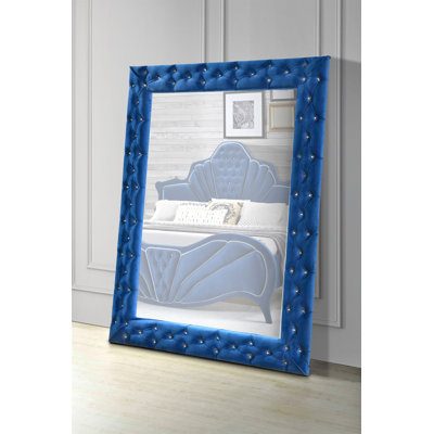 Dante Velvet Floor Mirror
