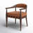 Clendon Leather Arm Chair-221020257