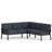8-Piece Outdoor L-Shaped Sectional Seating Set With Dual Ottomans And Dining Table