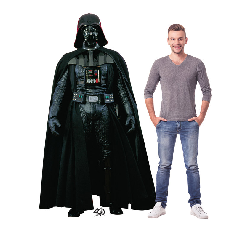 76'' Black Cardboard Darth Vader Standup