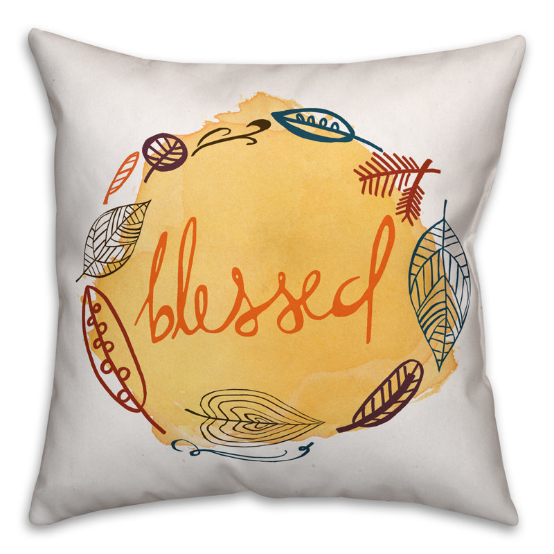 Reversible Throw Pillow, 16" x 16", Pillow Cover