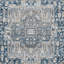 Tapis bleu persan rétro Egremont-26608985