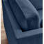 Ainaro Luxury Velvet 3 Seater Sofa With Cushions - Simple Sleek Modern Style Design-8600366