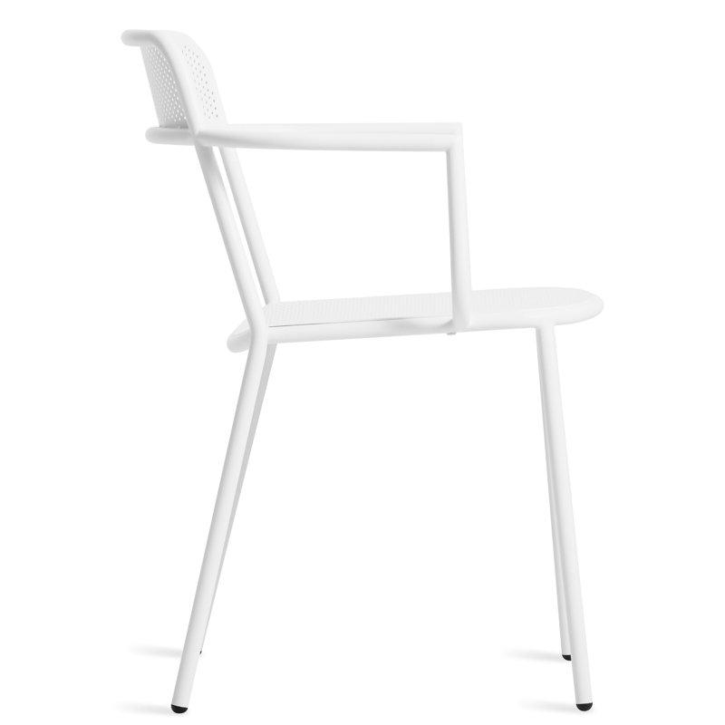 Trim Arm Chair, White