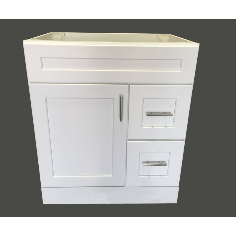 30'' Wall Mounted Single Bathroom Vanity Base Only in White