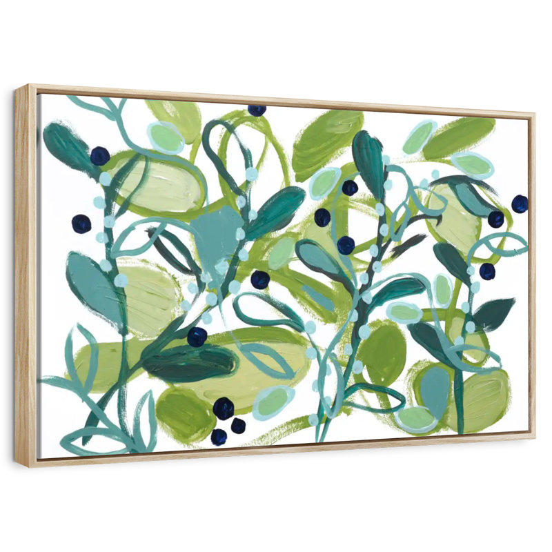 Annamieka, Cadre flottant en bois naturel, 40 po x 27 po