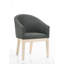 Ensemble de table et de chaises 3, 47 po, noir ébène, gris