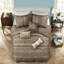 Ensemble de literie réversible, jacquard en coton très grand californien, maison moderne