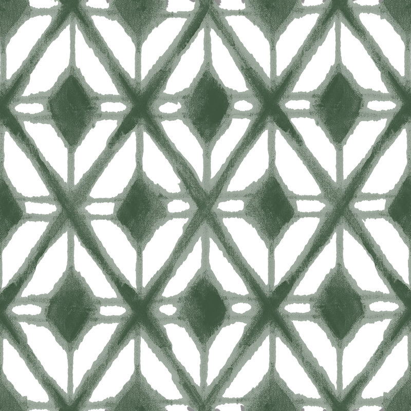 Papier peint adhésif Shibori, Vert
