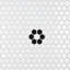 Carreau de mosaïque de plancher et de mur en porcelaine de 10 po 1/4 po x 11 7/8 po Metro White Hex