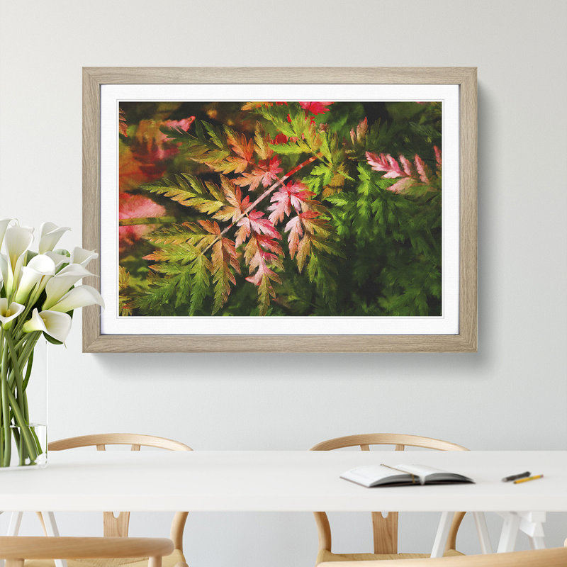 Fern Leaves Vol.2 - Framed Print, Oak Framed, 27cm H x 36cm W x 2cm D