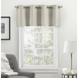 Jianyu Solid Colour Tailored 54'' W Window Valance